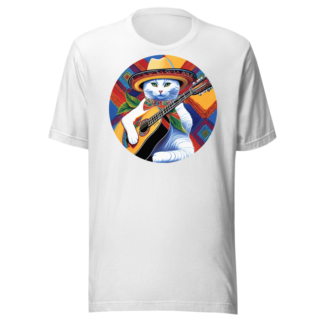 PugMug Custom White Companion Cat T-Shirt