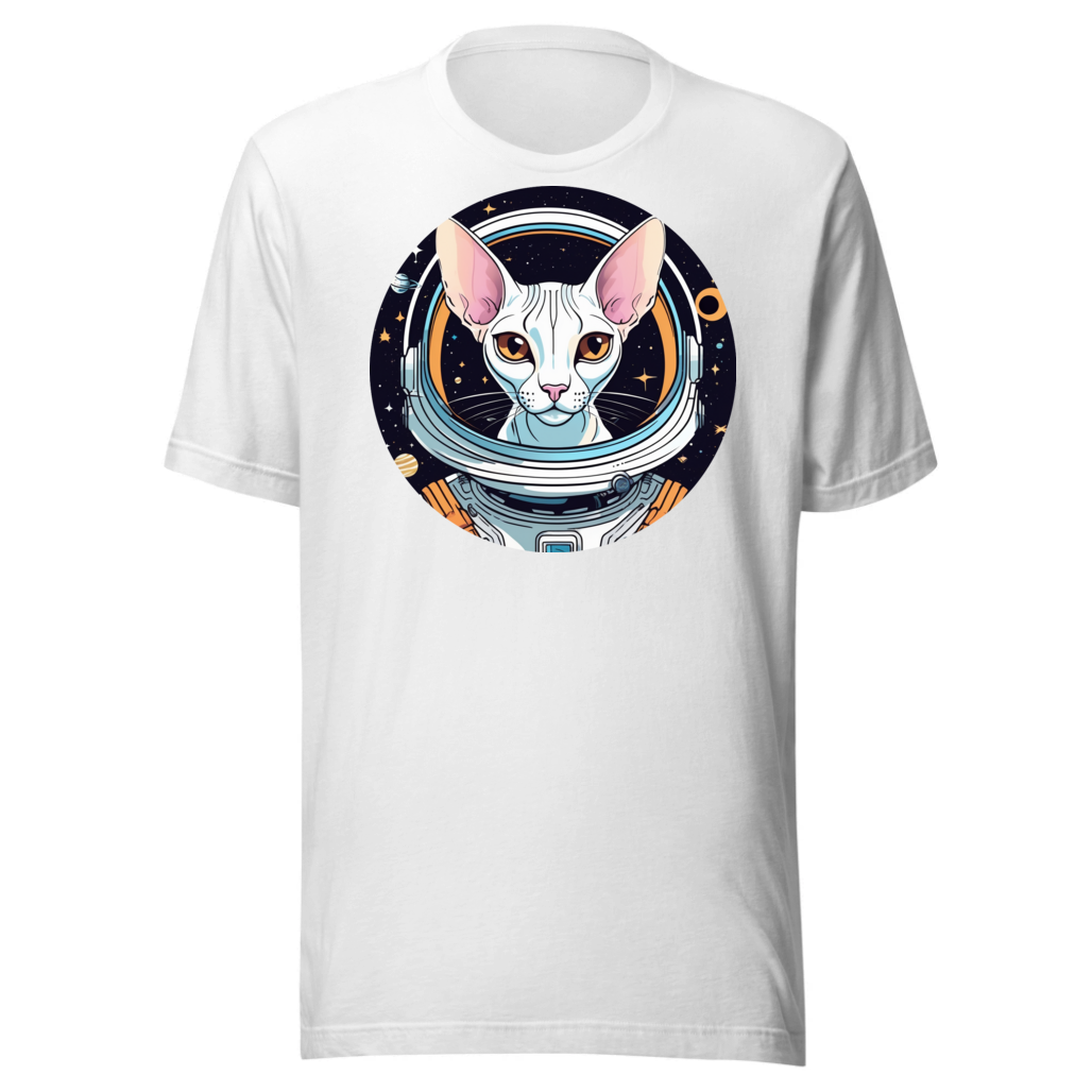 PugMug Custom White Sphynx Cat T-Shirt