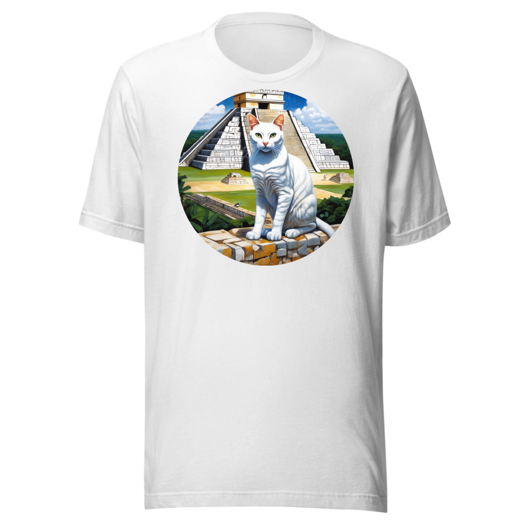 PugMug Custom White Companion Cat T-Shirt