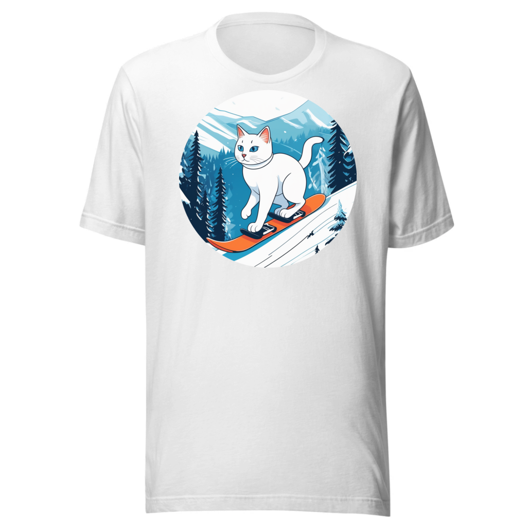 PugMug Custom White Companion Cat T-Shirt