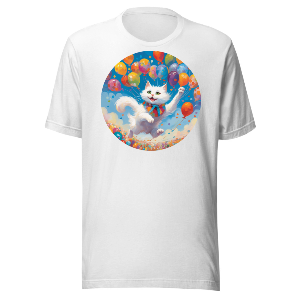 PugMug Custom White Companion Cat T-Shirt