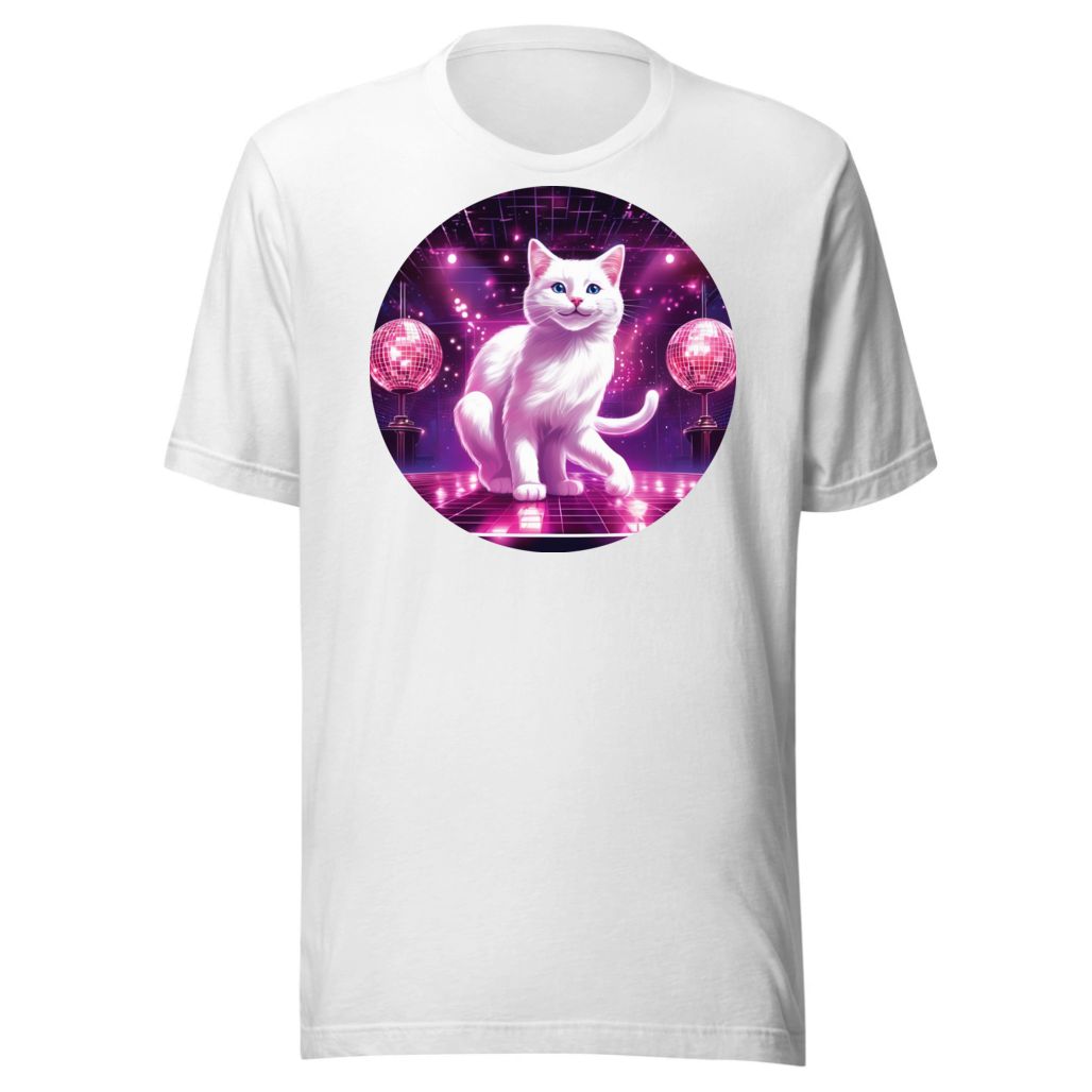 PugMug Custom White Companion Cat T-Shirt