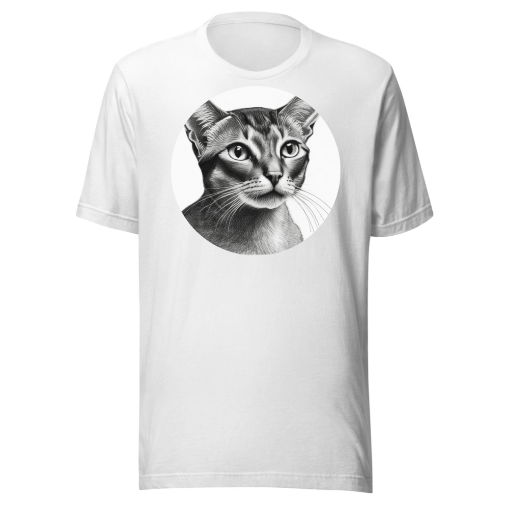 PugMug Custom Tabby Abyssinian Cat T-Shirt