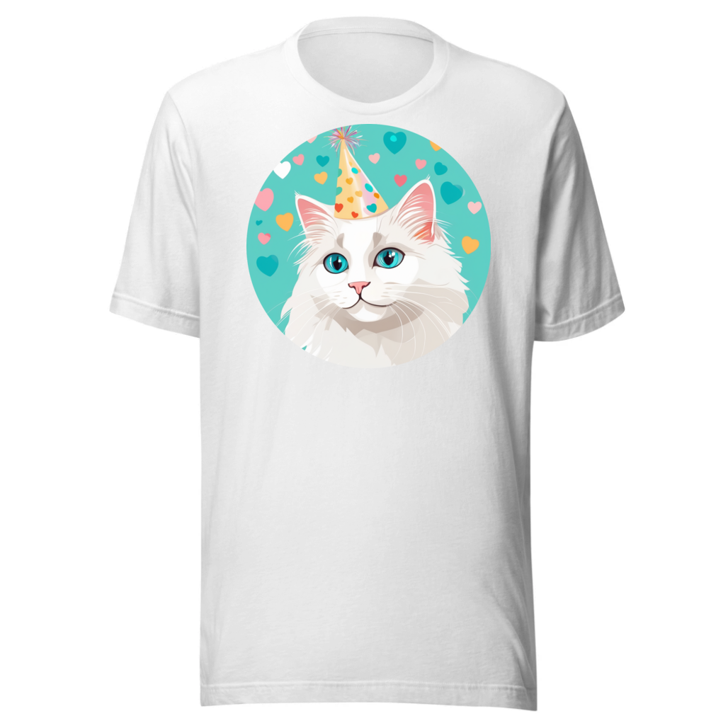 PugMug Custom White Ragdoll Cat T-Shirt