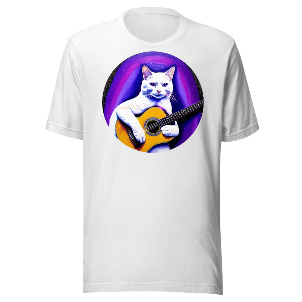 PugMug Custom White Companion Cat T-Shirt