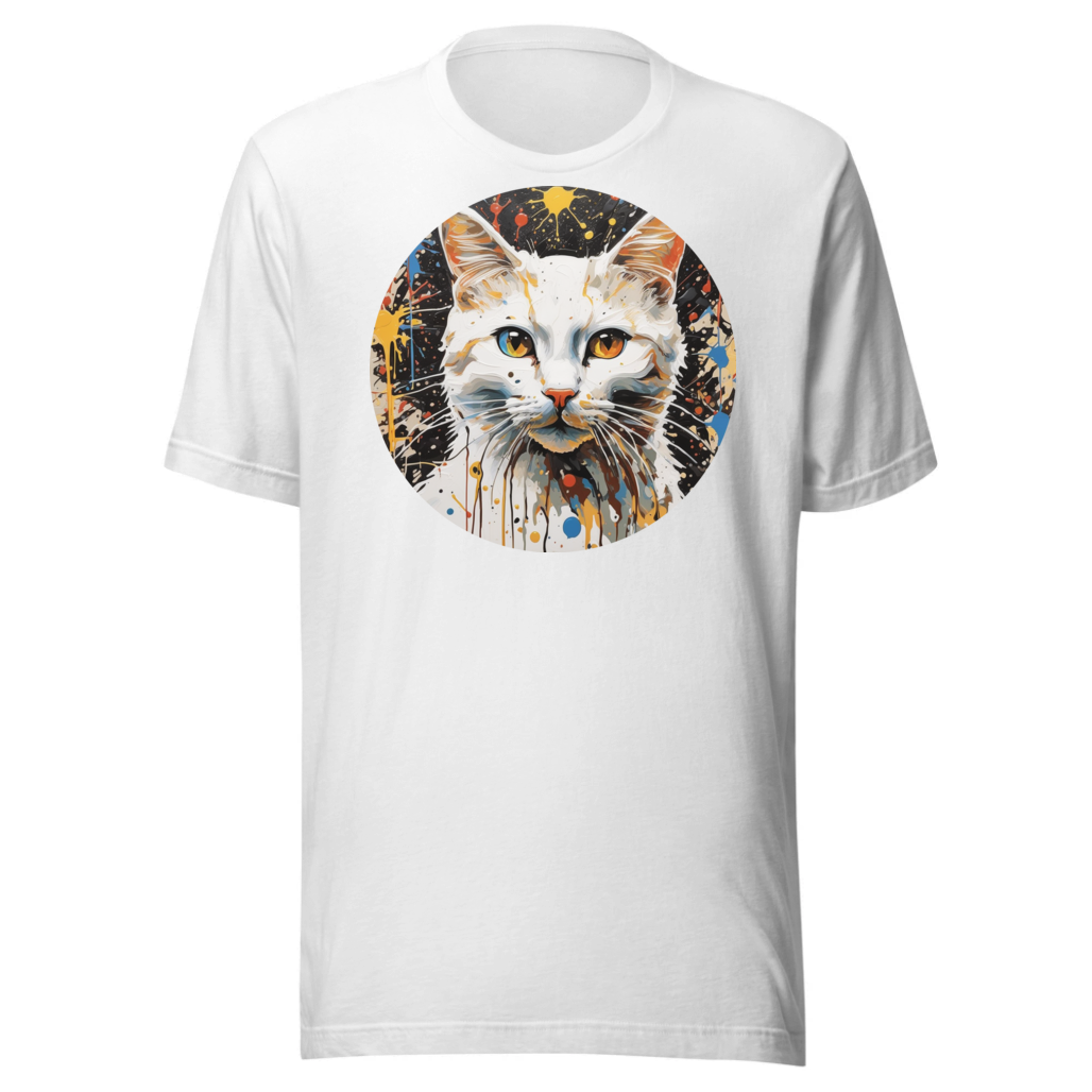 PugMug Custom White Companion Cat T-Shirt