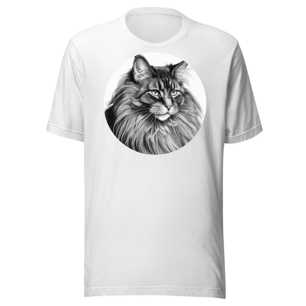 PugMug Custom Black Maine Coon Cat T-Shirt