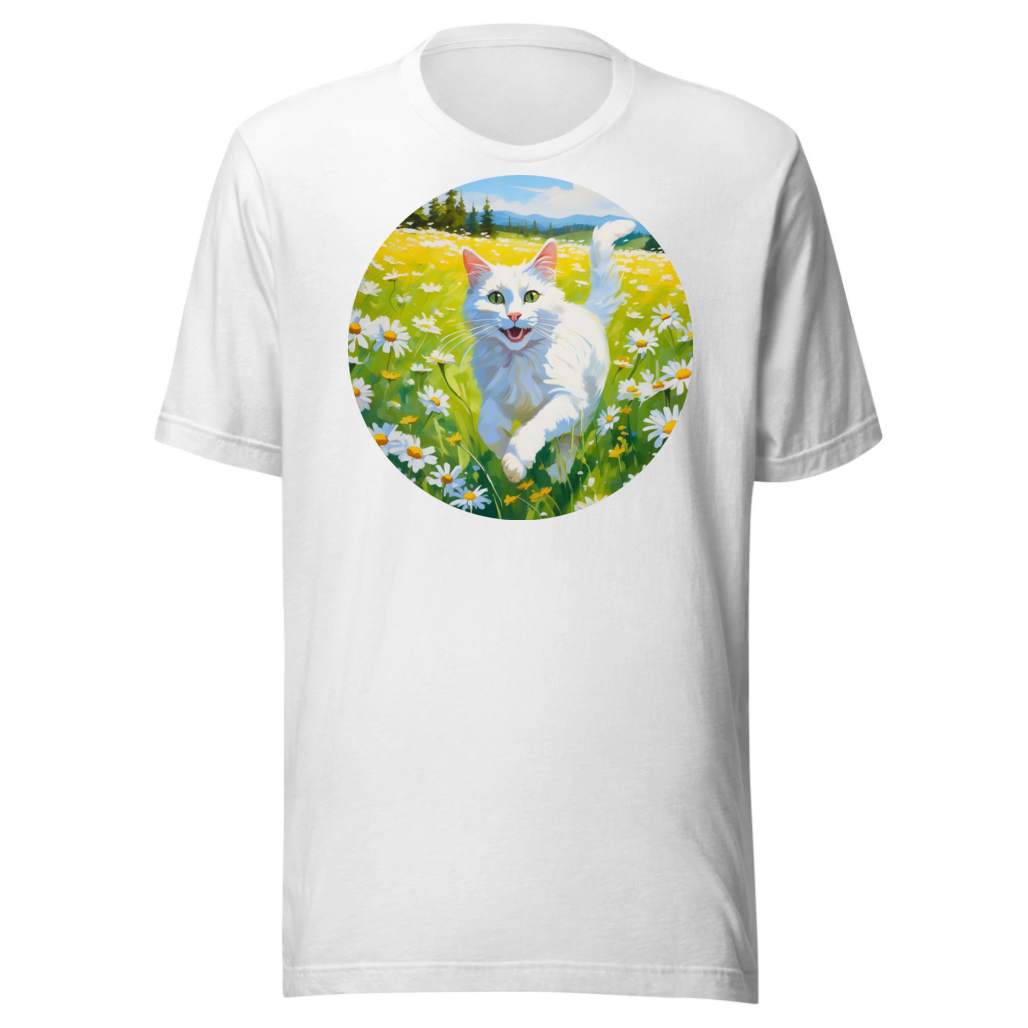 PugMug Custom White Companion Cat T-Shirt