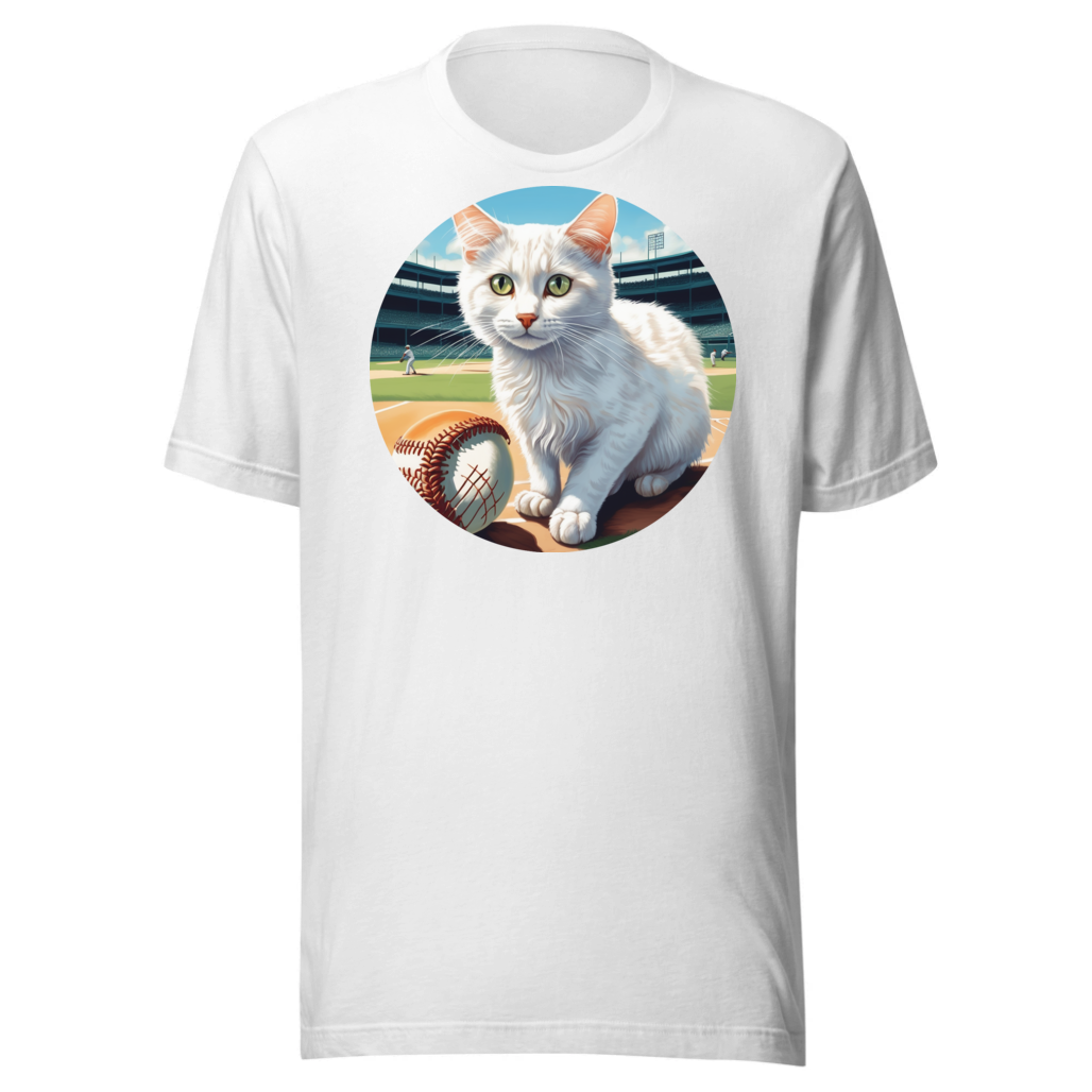 PugMug Custom White Companion Cat T-Shirt
