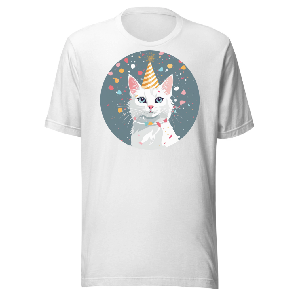 PugMug Custom White Companion Cat T-Shirt