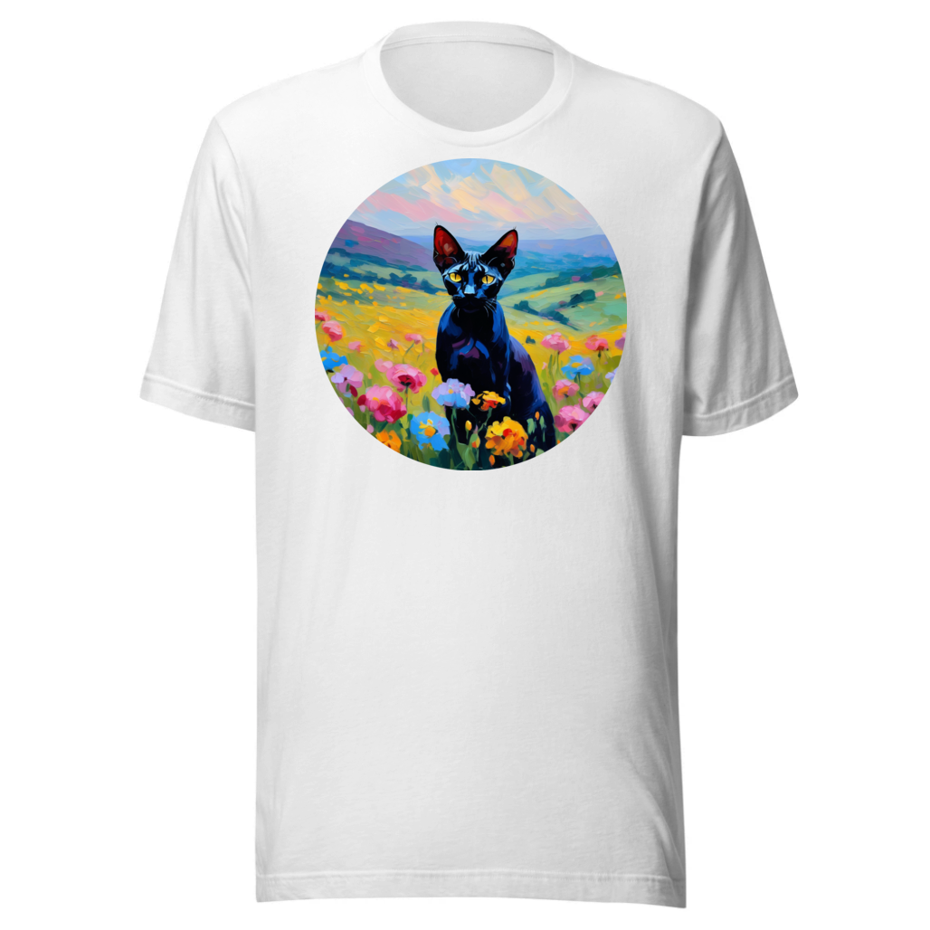 PugMug Custom Black Sphynx Cat T-Shirt