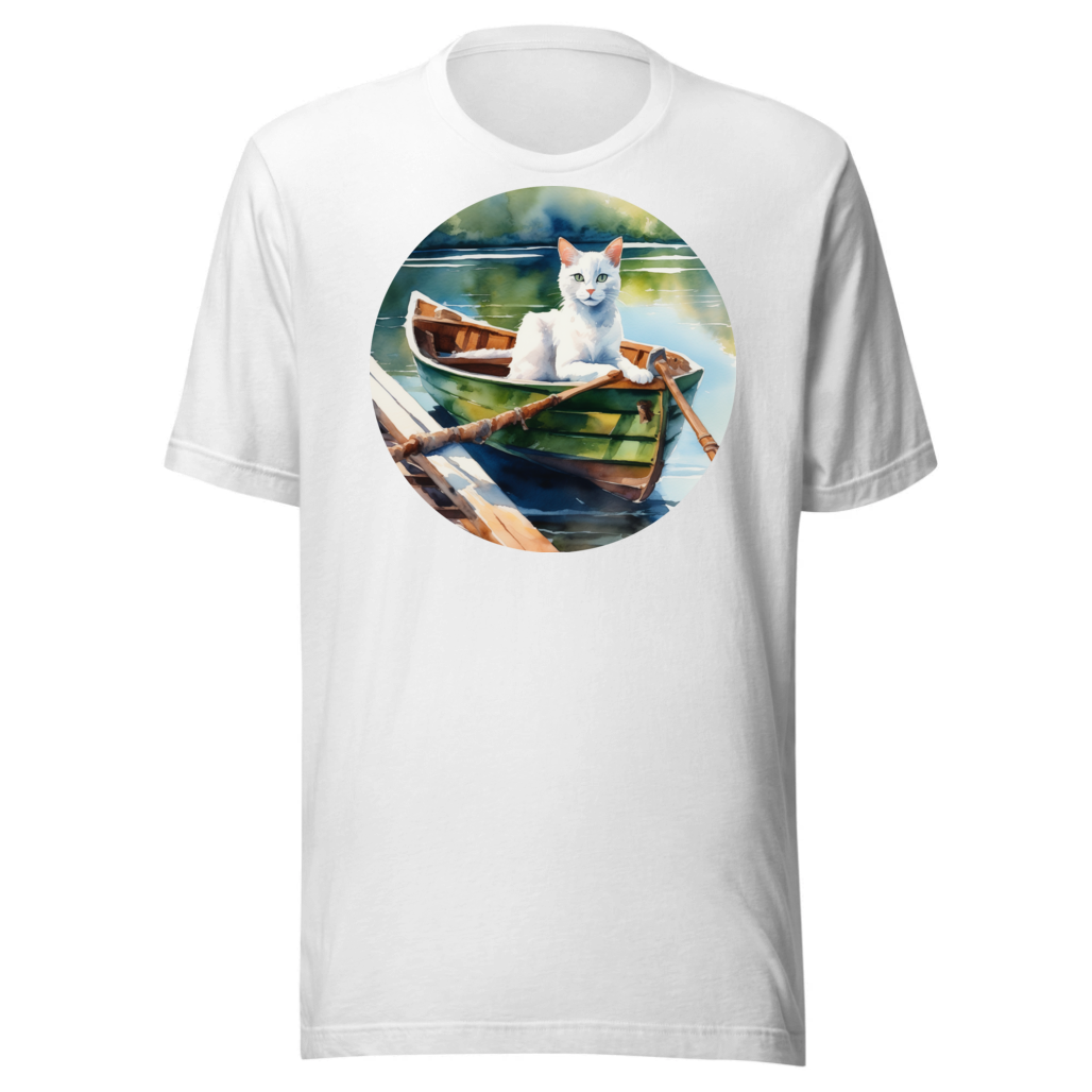 PugMug Custom White Companion Cat T-Shirt