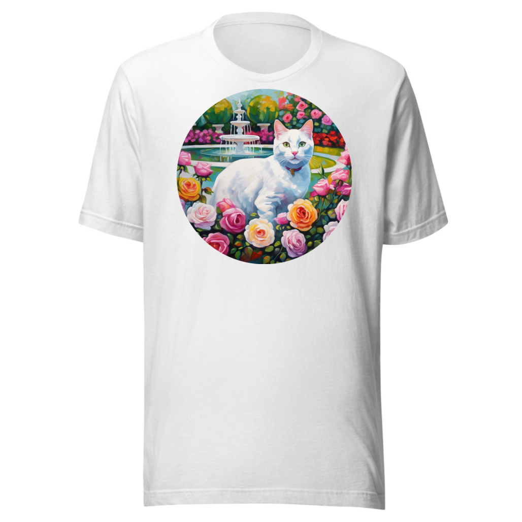 PugMug Custom White Companion Cat T-Shirt