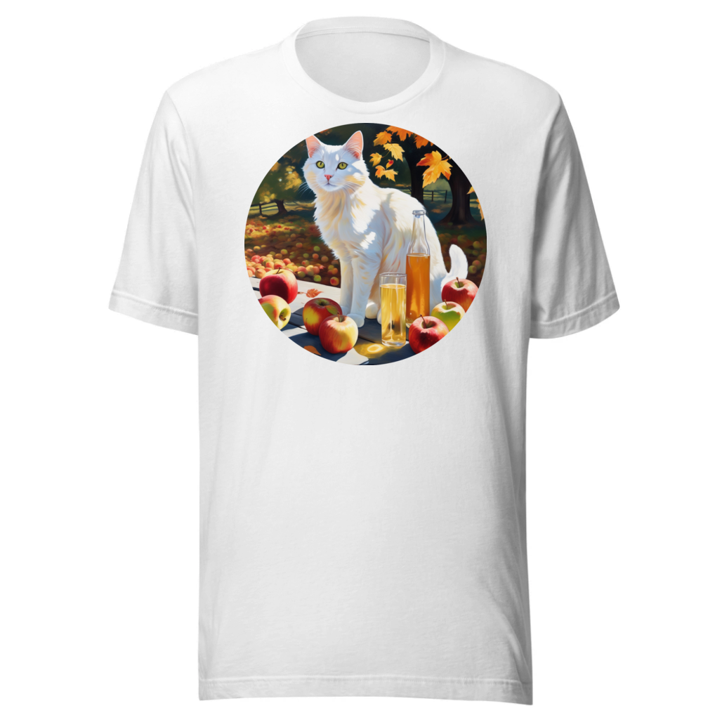 PugMug Custom White Companion Cat T-Shirt