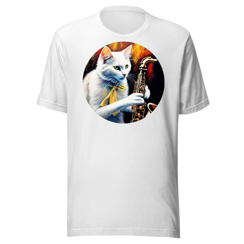 PugMug Custom White Companion Cat T-Shirt
