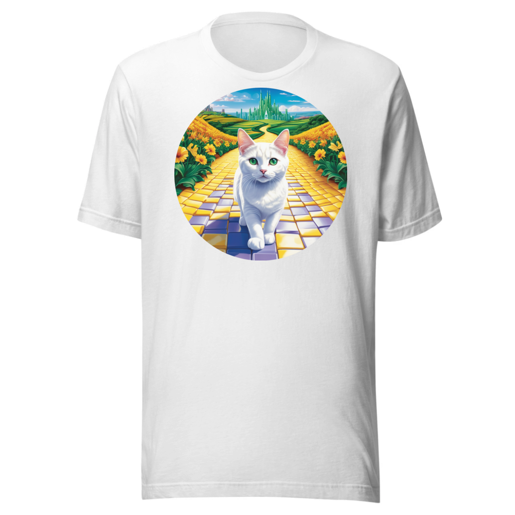 PugMug Custom White Companion Cat T-Shirt