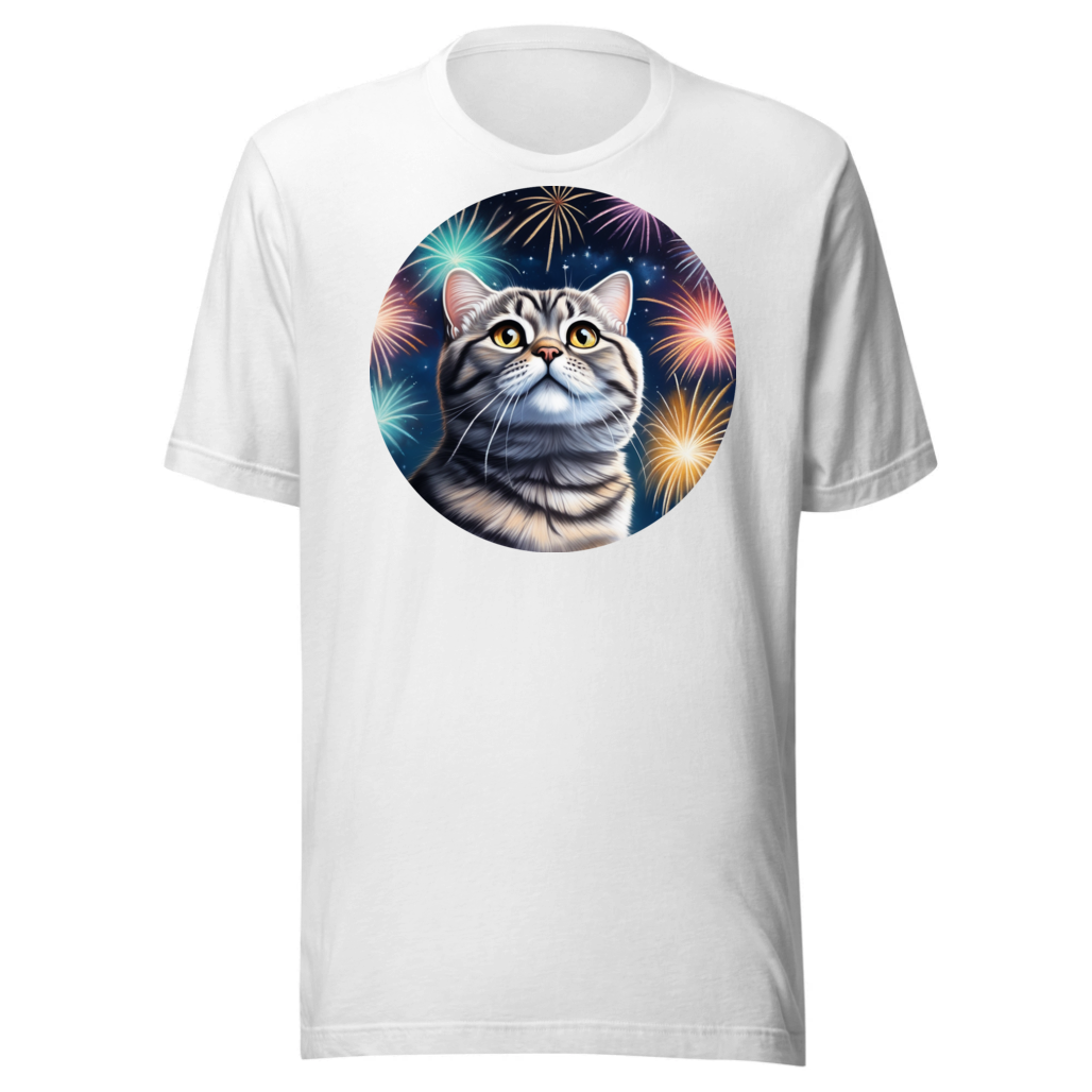 PugMug Custom Tabby Scottish Fold Cat T-Shirt