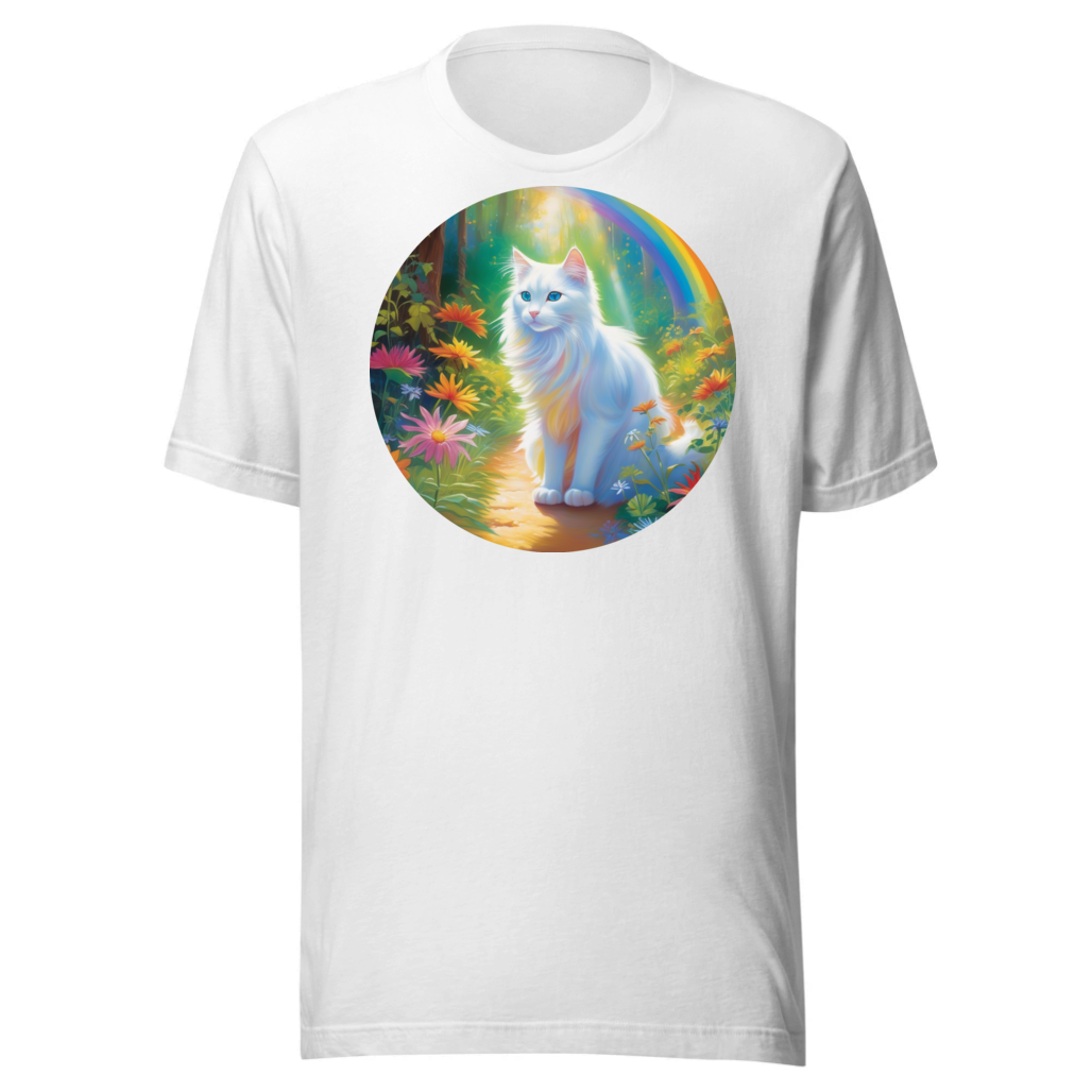 PugMug Custom White Companion Cat T-Shirt