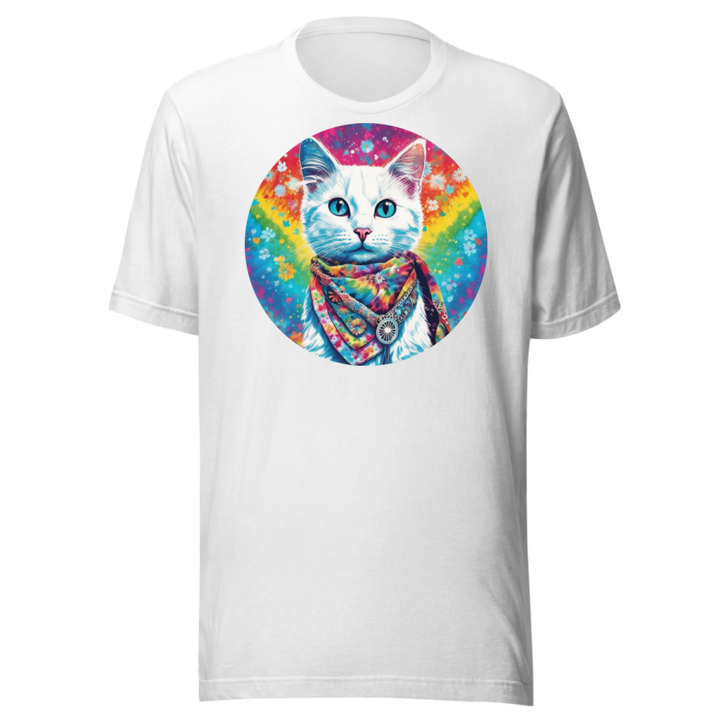 PugMug Custom White Companion Cat T-Shirt