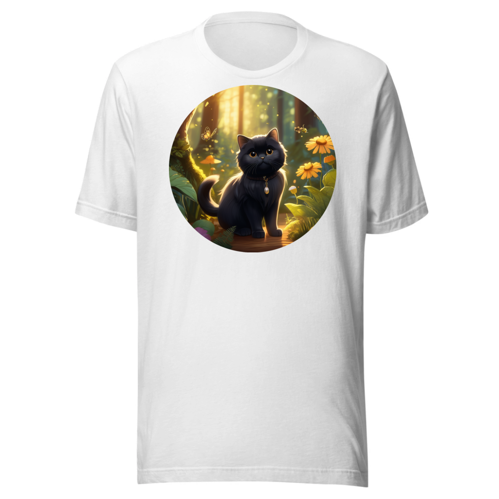 PugMug Custom Black Scottish Fold Cat T-Shirt
