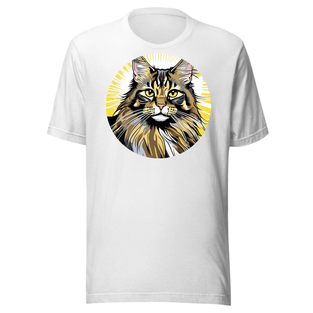 PugMug Custom Tabby Maine Coon Cat T-Shirt