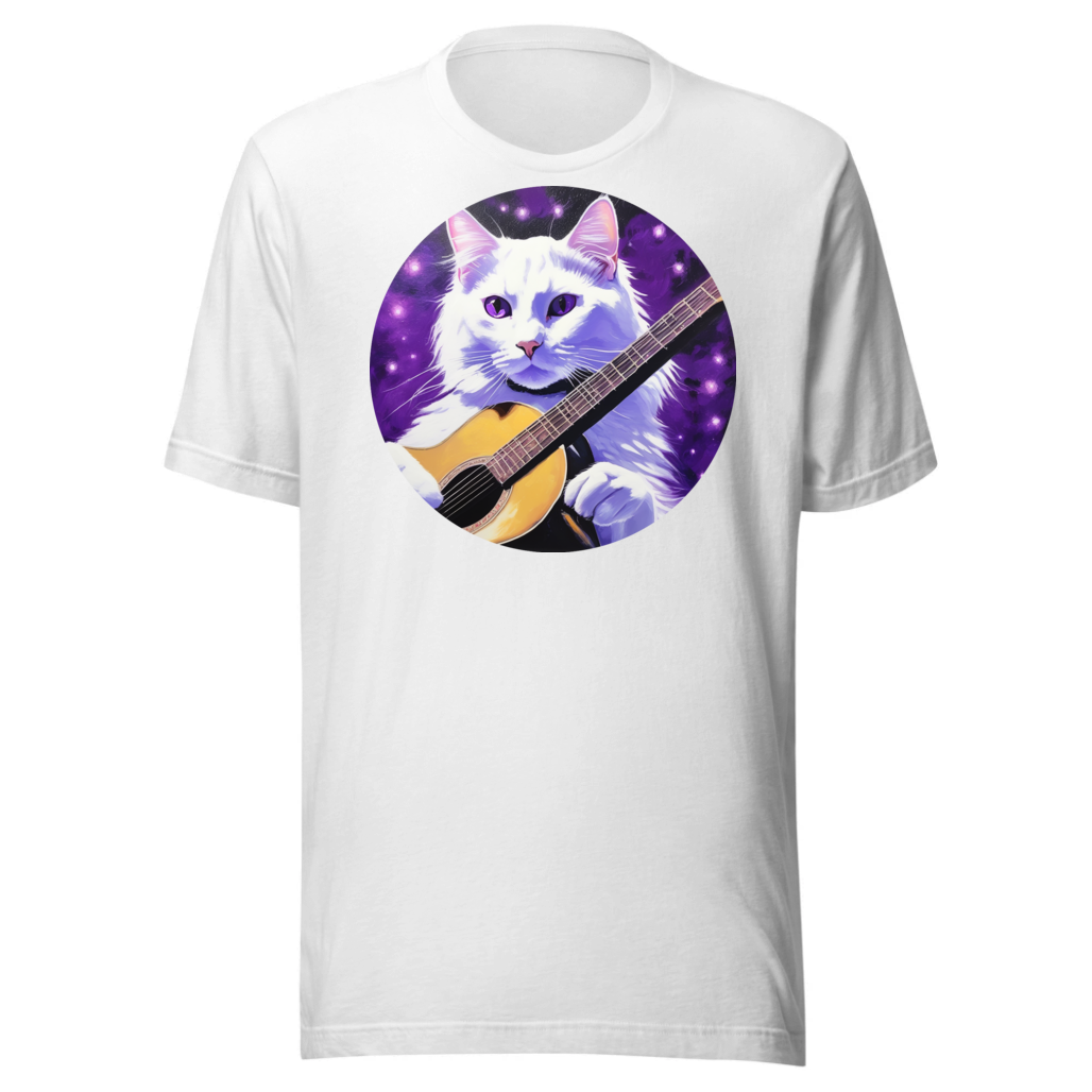 PugMug Custom White Companion Cat T-Shirt