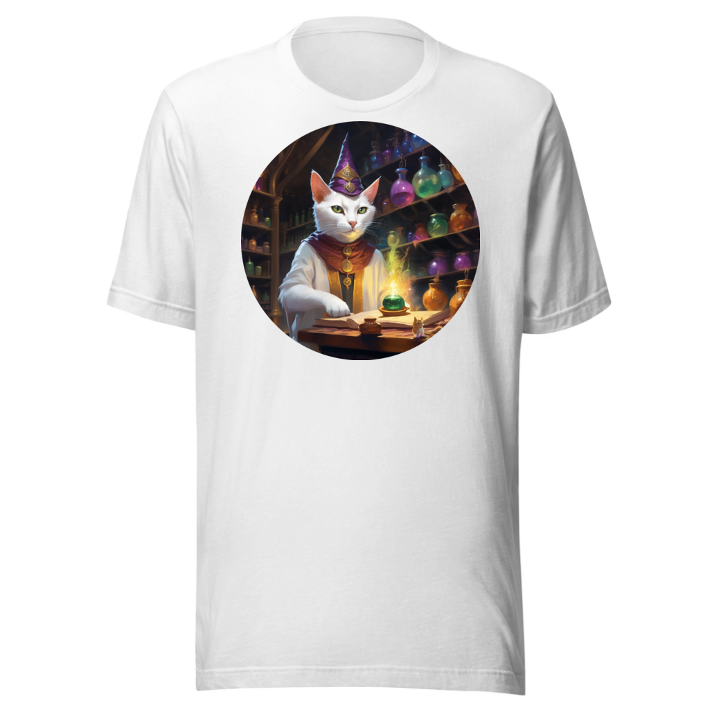 PugMug Custom White Abyssinian Cat T-Shirt