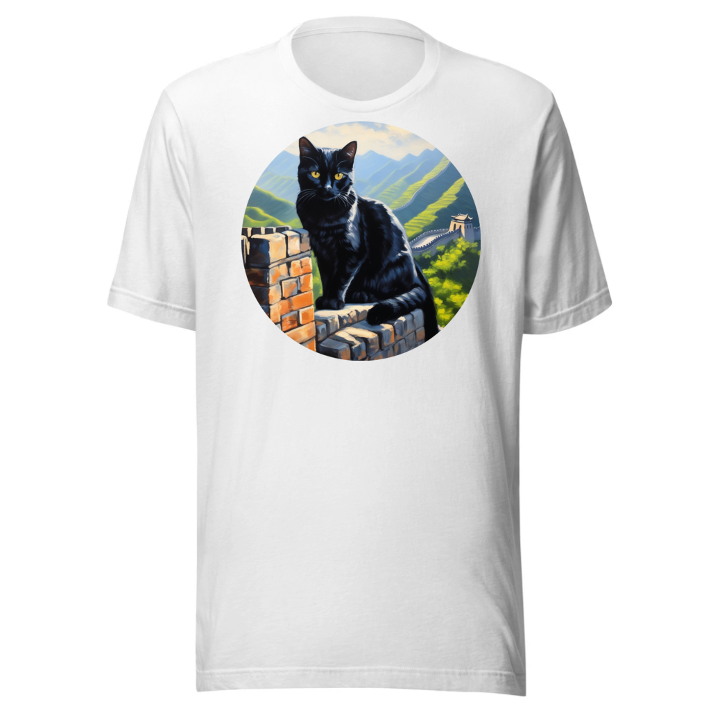 PugMug Custom Black American Shorthair Cat T-Shirt
