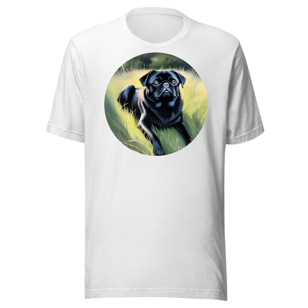 PugMug Custom Black Pug T-Shirt