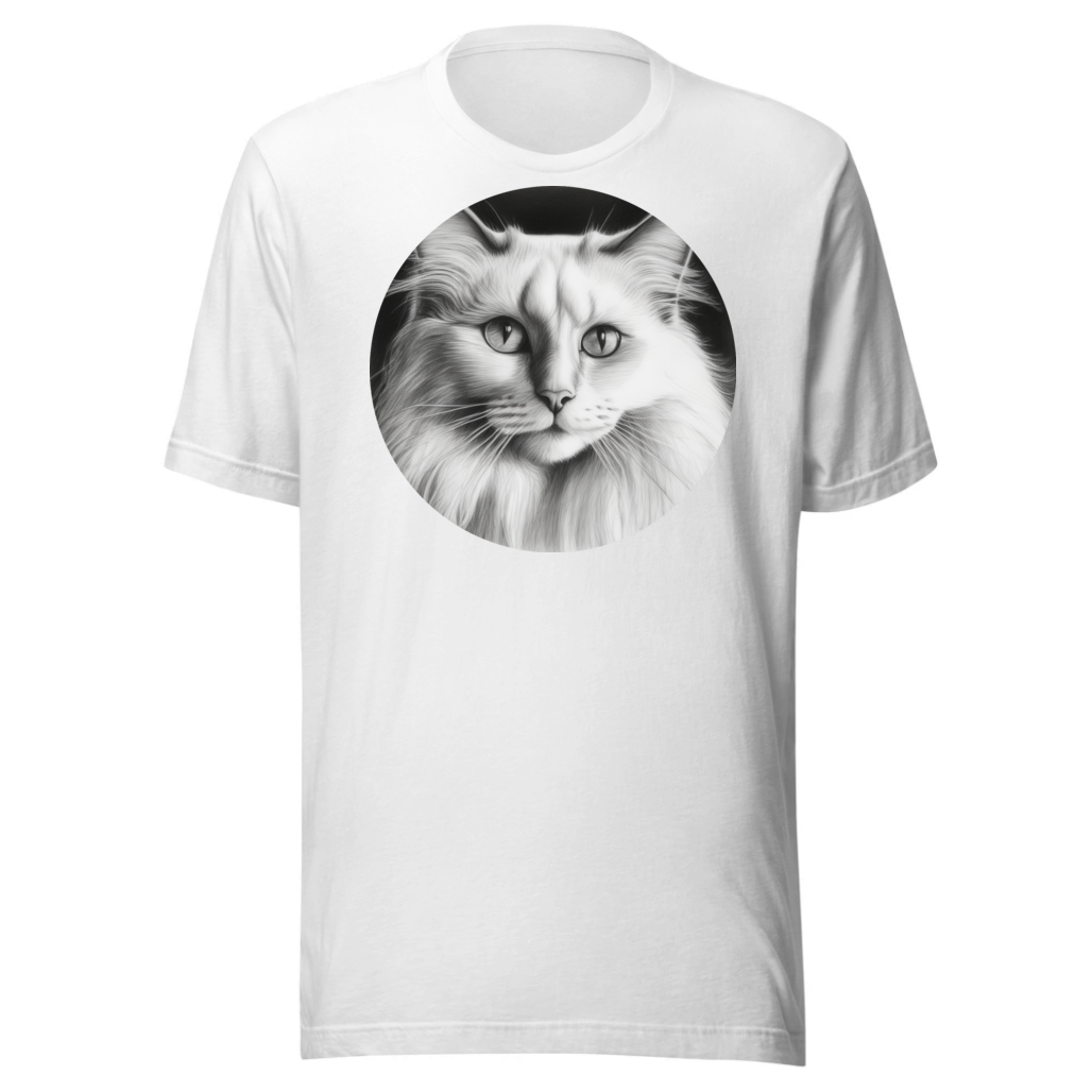 PugMug Custom White Ragdoll Cat T-Shirt