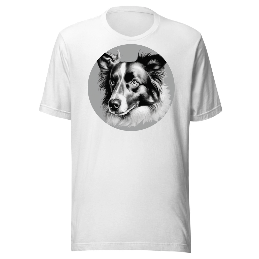 PugMug Custom Blue Merle Border Collie T-Shirt