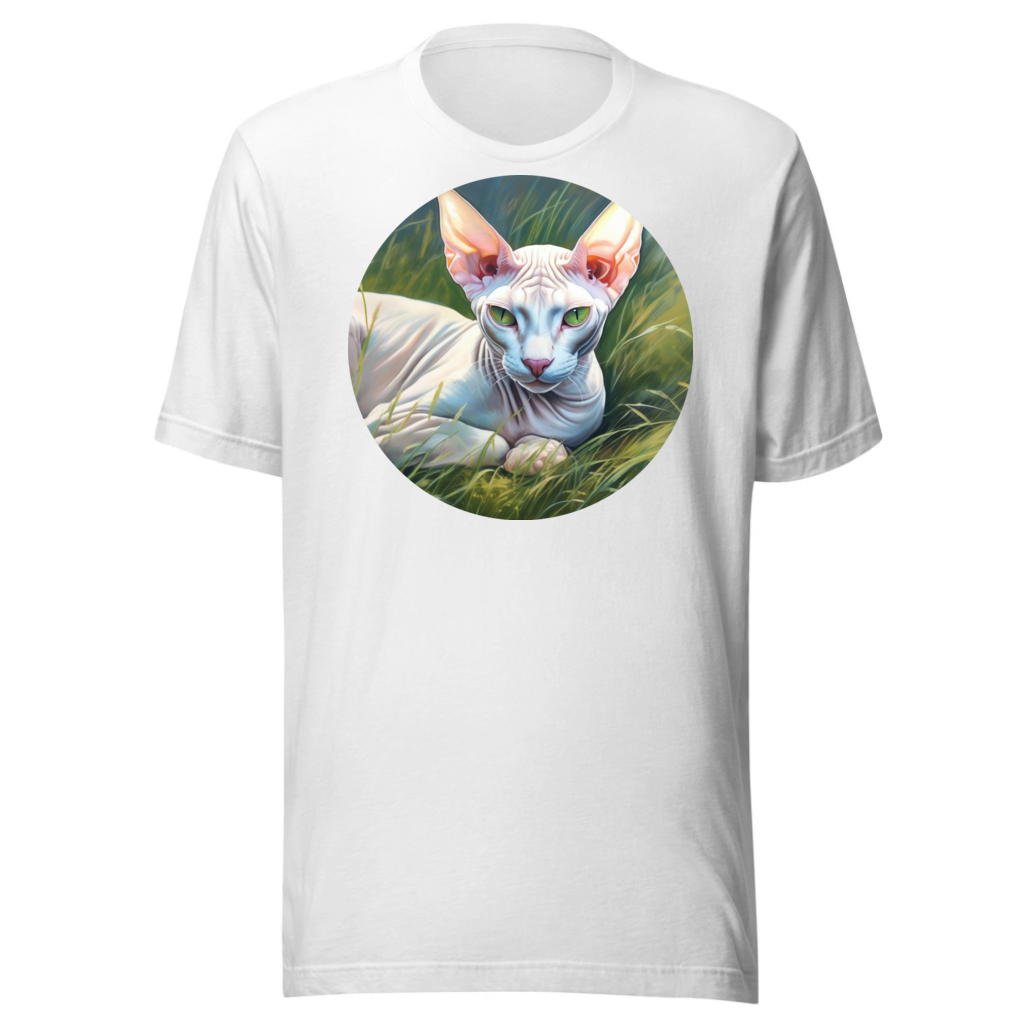 PugMug Custom White Sphynx Cat T-Shirt