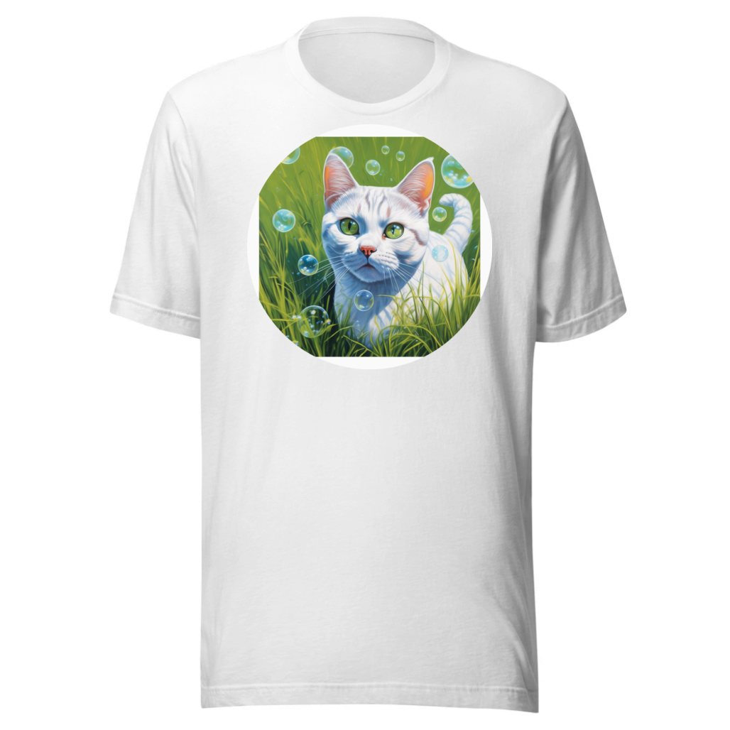 PugMug Custom White American Shorthair Cat T-Shirt