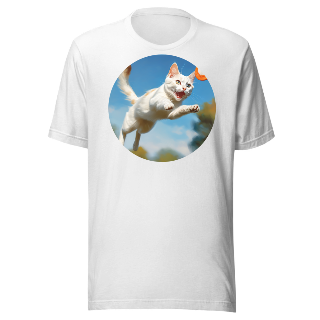 PugMug Custom White Companion Cat T-Shirt