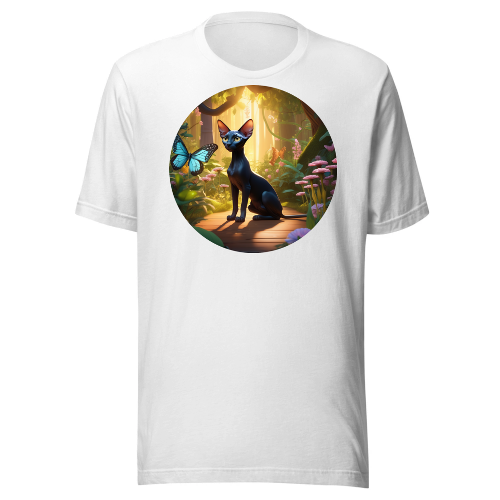 PugMug Custom Black Sphynx Cat T-Shirt