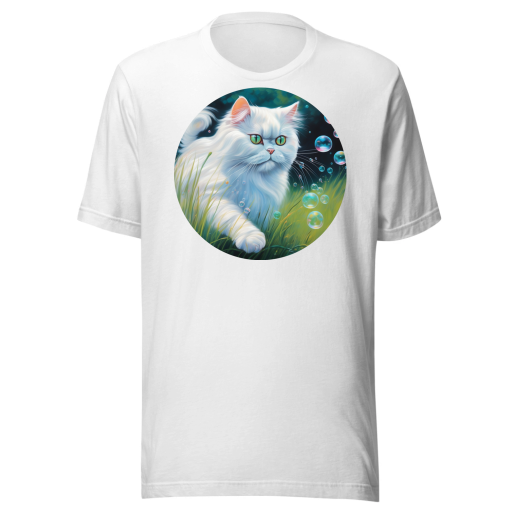 PugMug Custom White Persian Cat T-Shirt