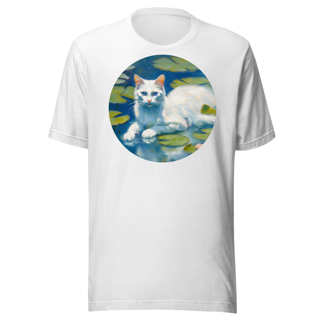 PugMug Custom White Companion Cat T-Shirt