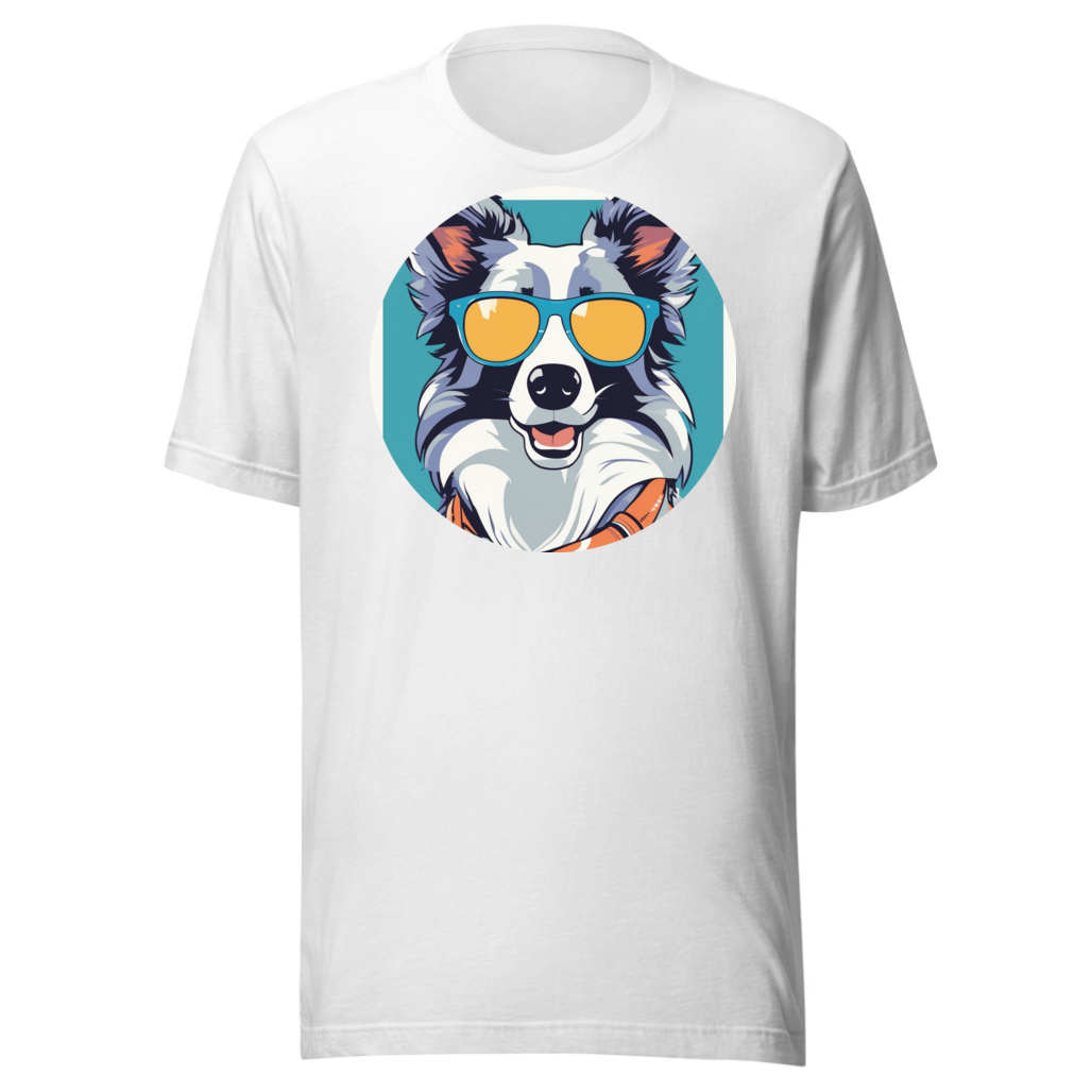 PugMug Custom Blue Merle Border Collie T-Shirt