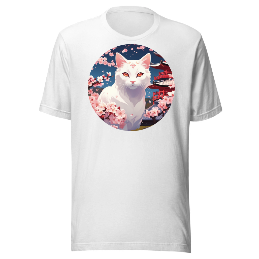 PugMug Custom White Companion Cat T-Shirt
