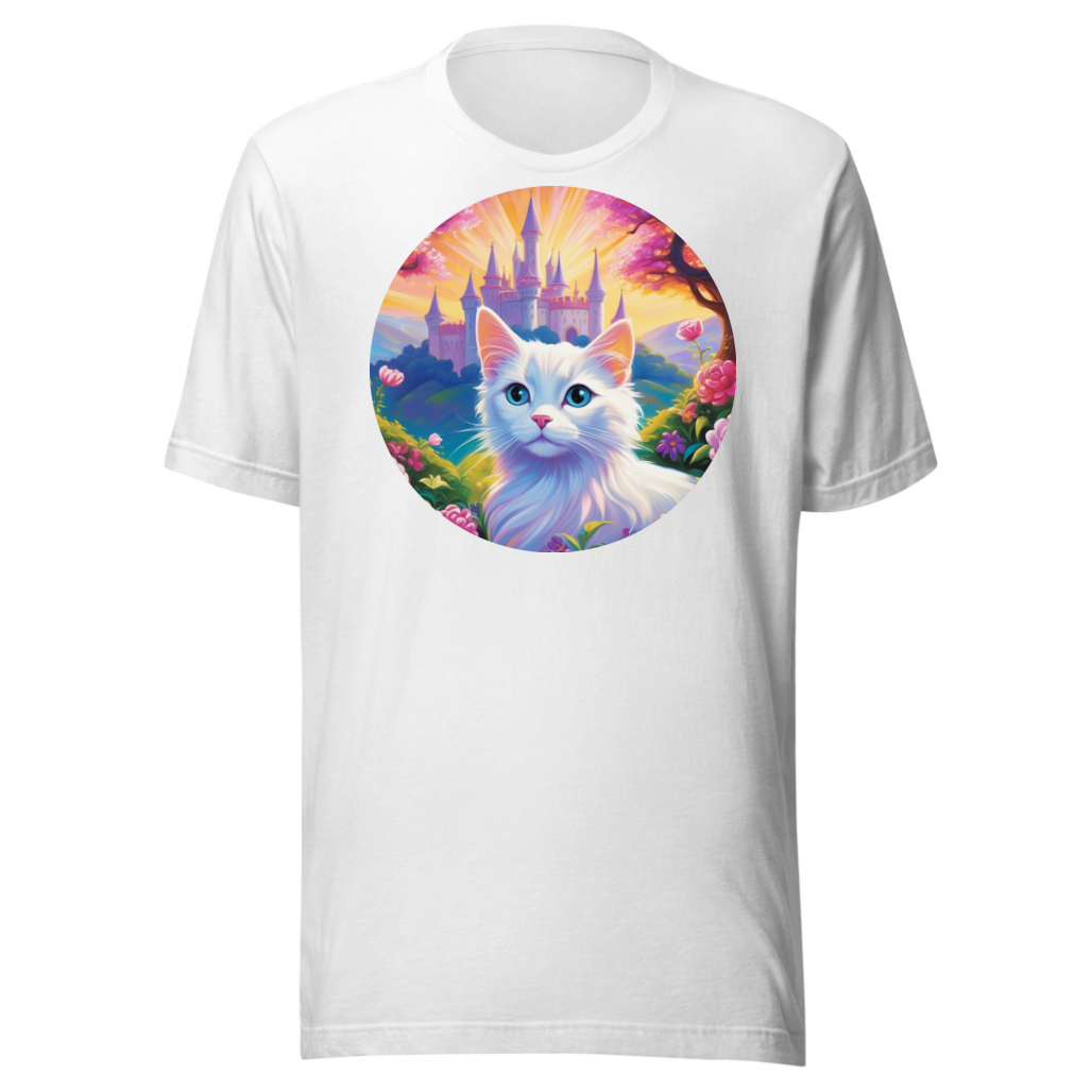 PugMug Custom White Companion Cat T-Shirt