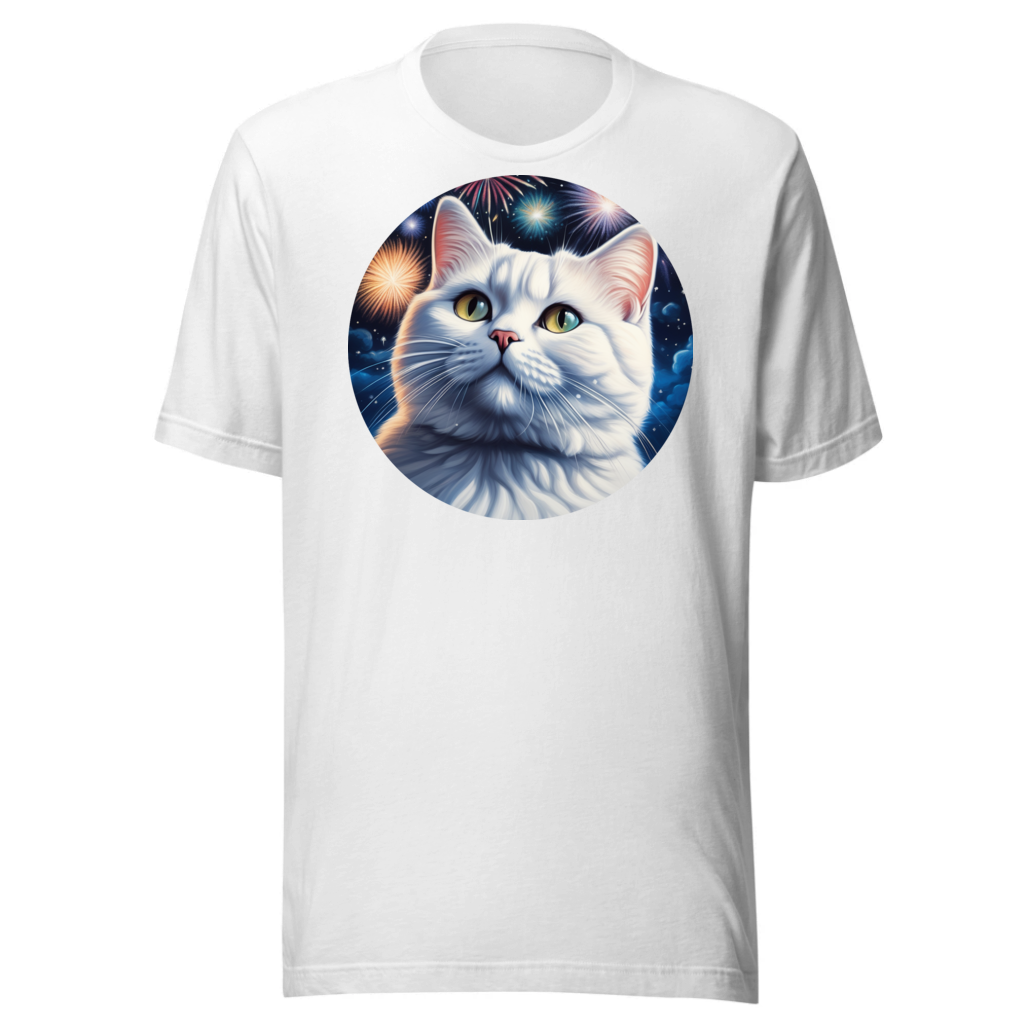 PugMug Custom White British Shorthair Cat T-Shirt