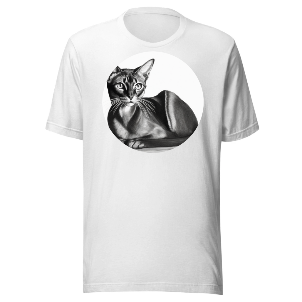 PugMug Custom Black Abyssinian Cat T-Shirt