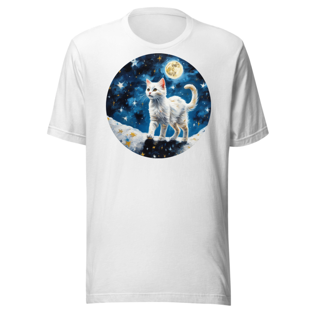 PugMug Custom White Companion Cat T-Shirt