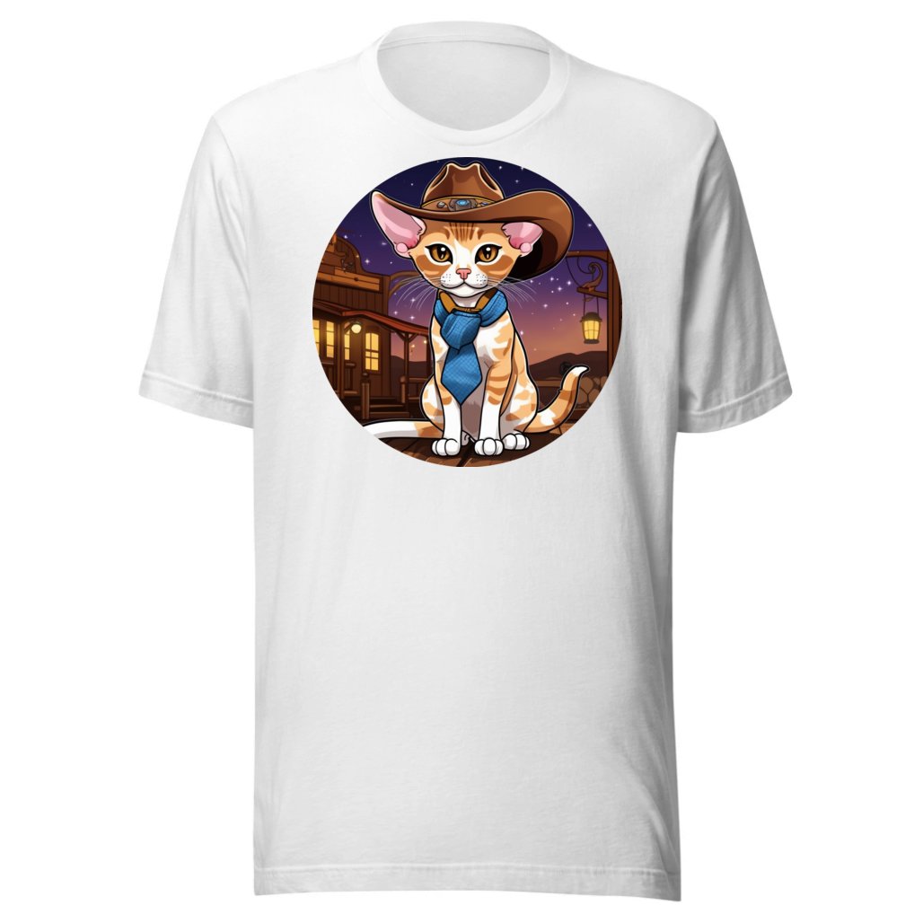 PugMug Custom Tabby Devon Rex Cat T-Shirt