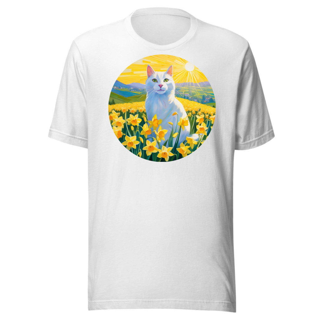 PugMug Custom White Companion Cat T-Shirt