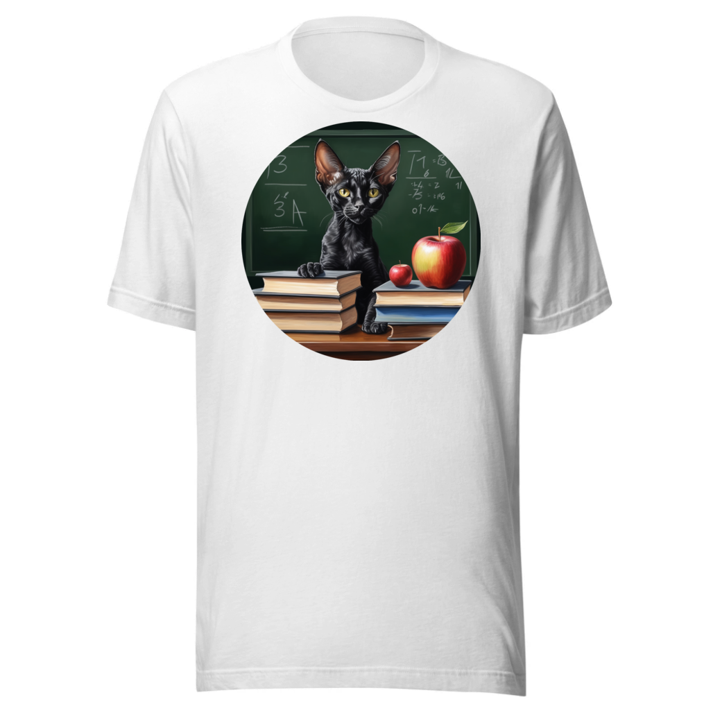 PugMug Custom Black Devon Rex Cat T-Shirt