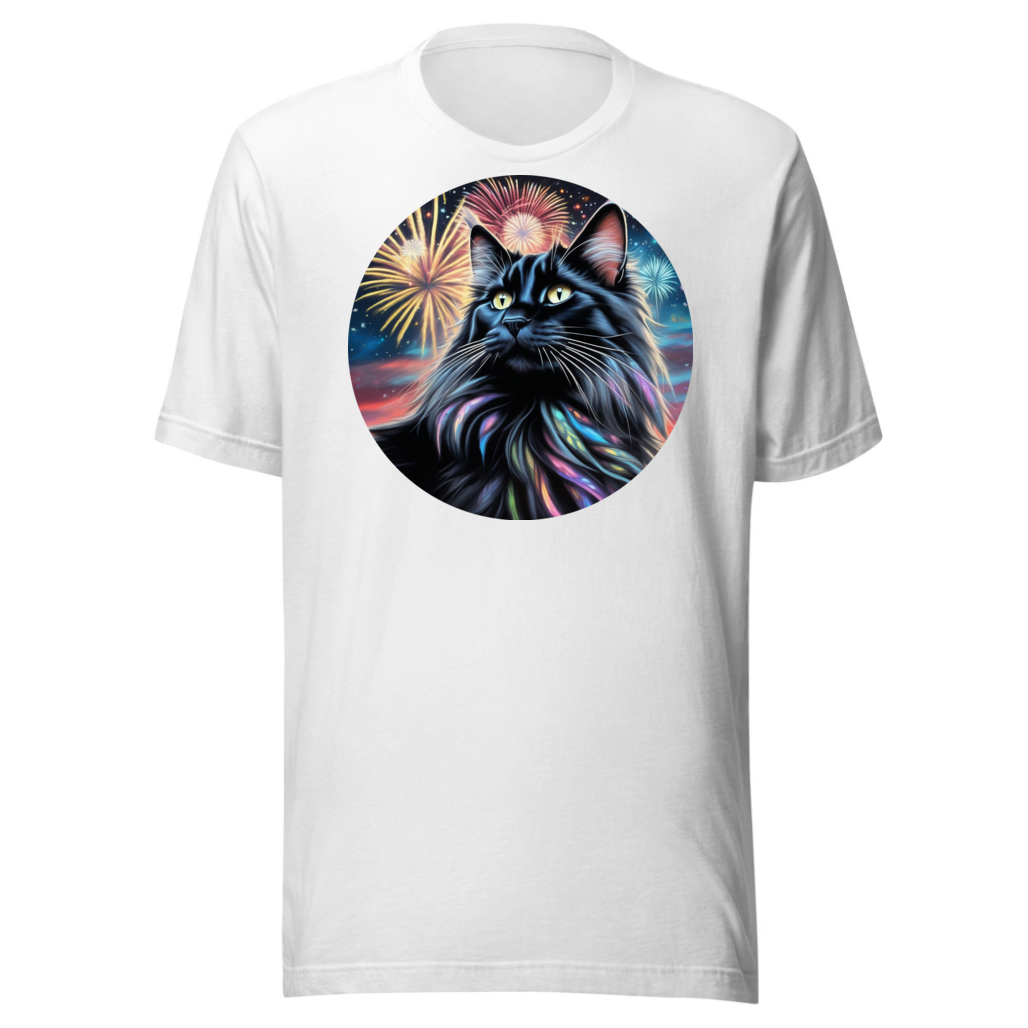 PugMug Custom Black Maine Coon Cat T-Shirt