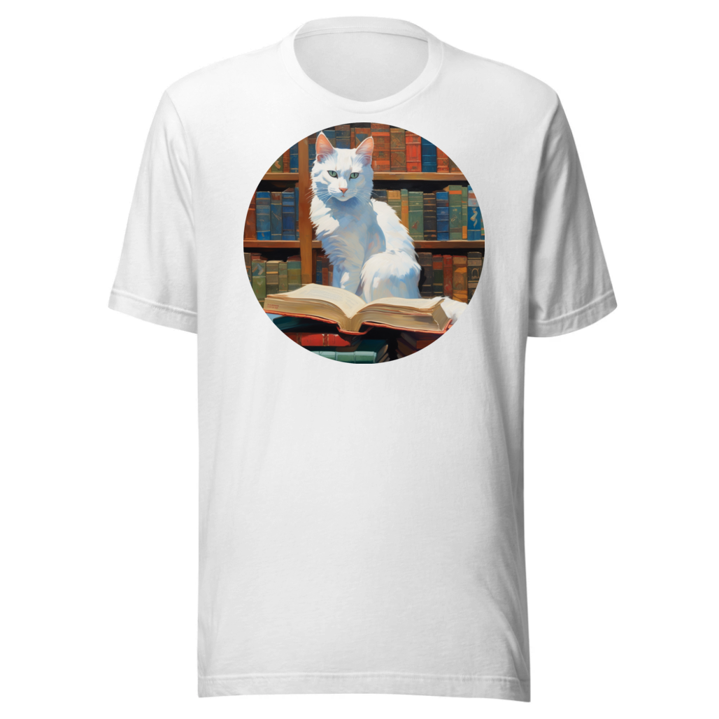 PugMug Custom White Companion Cat T-Shirt