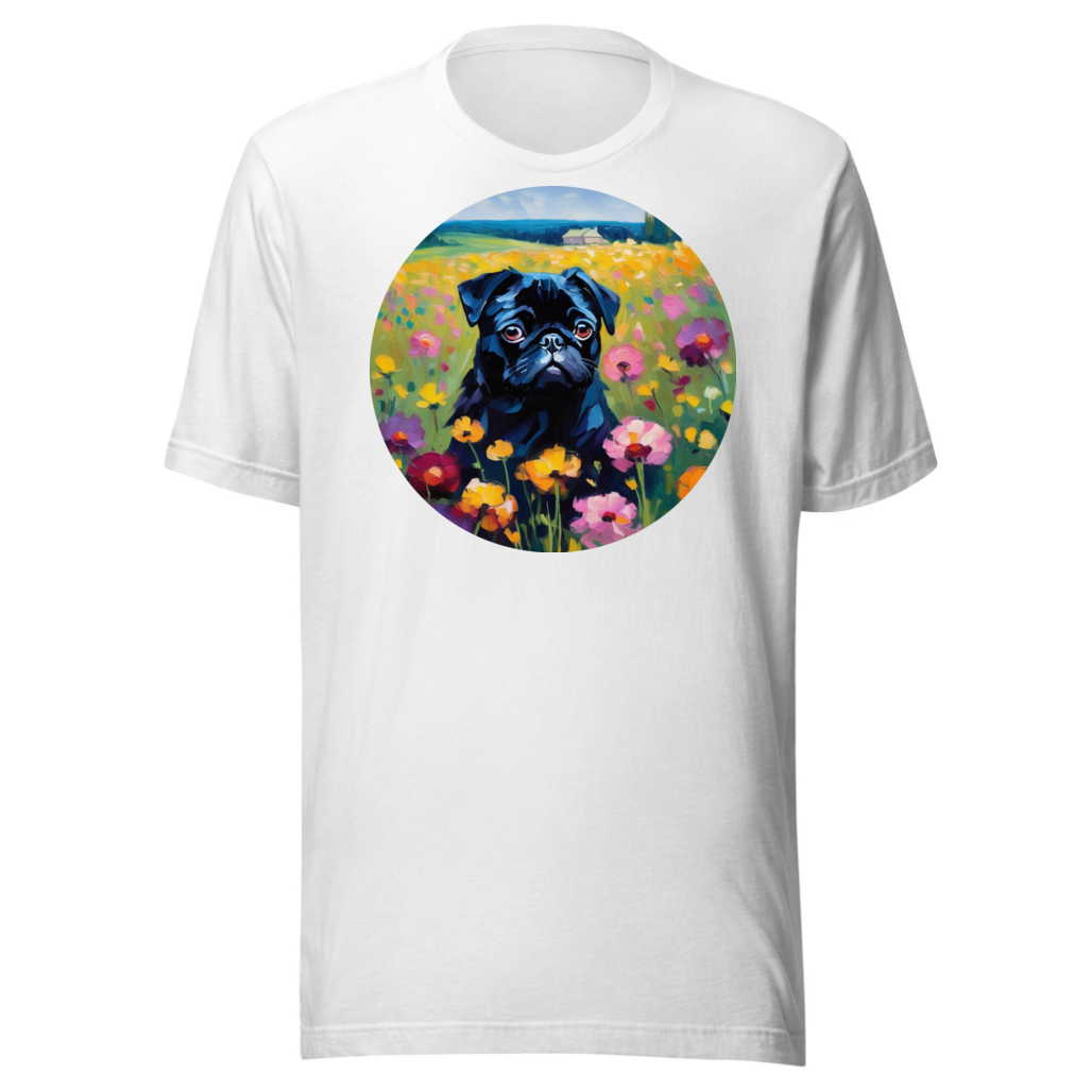 PugMug Custom Black Pug T-Shirt