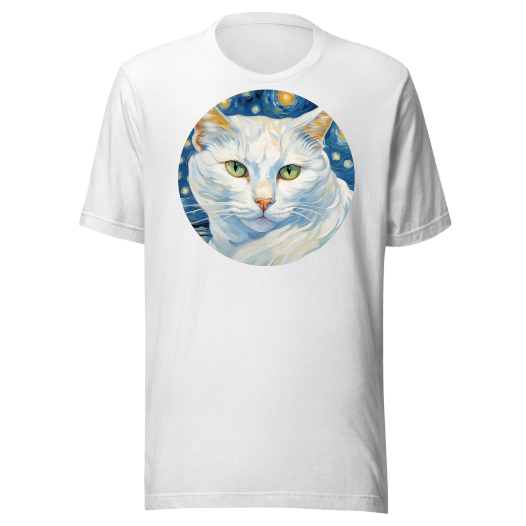 PugMug Custom White Companion Cat T-Shirt